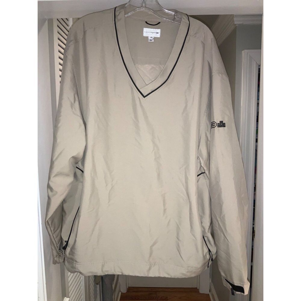Cutter & Buck‎ Sz L "CB WindTec" tan golf windbreaker